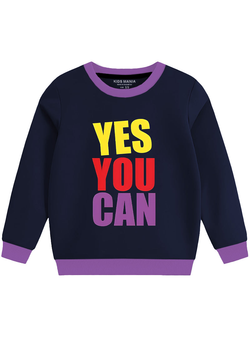 Children's Yes You Can Printed Sweatshirt