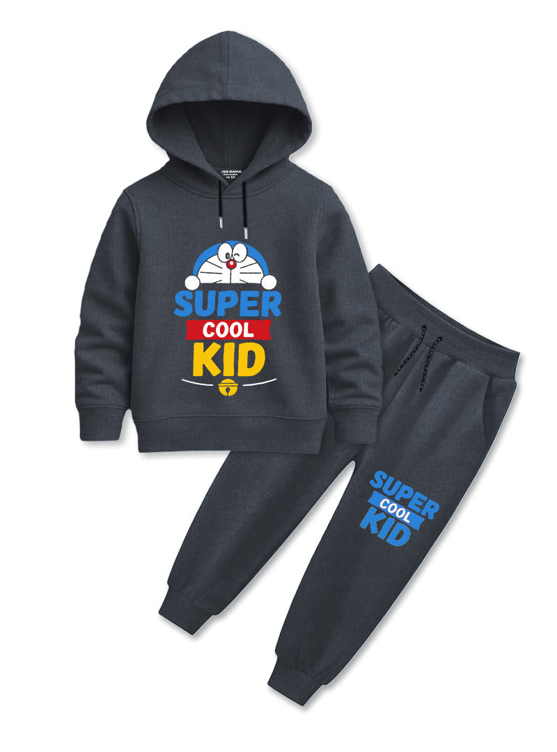 Boys Winter Hoodie Set Super Cool Kid Cartoon