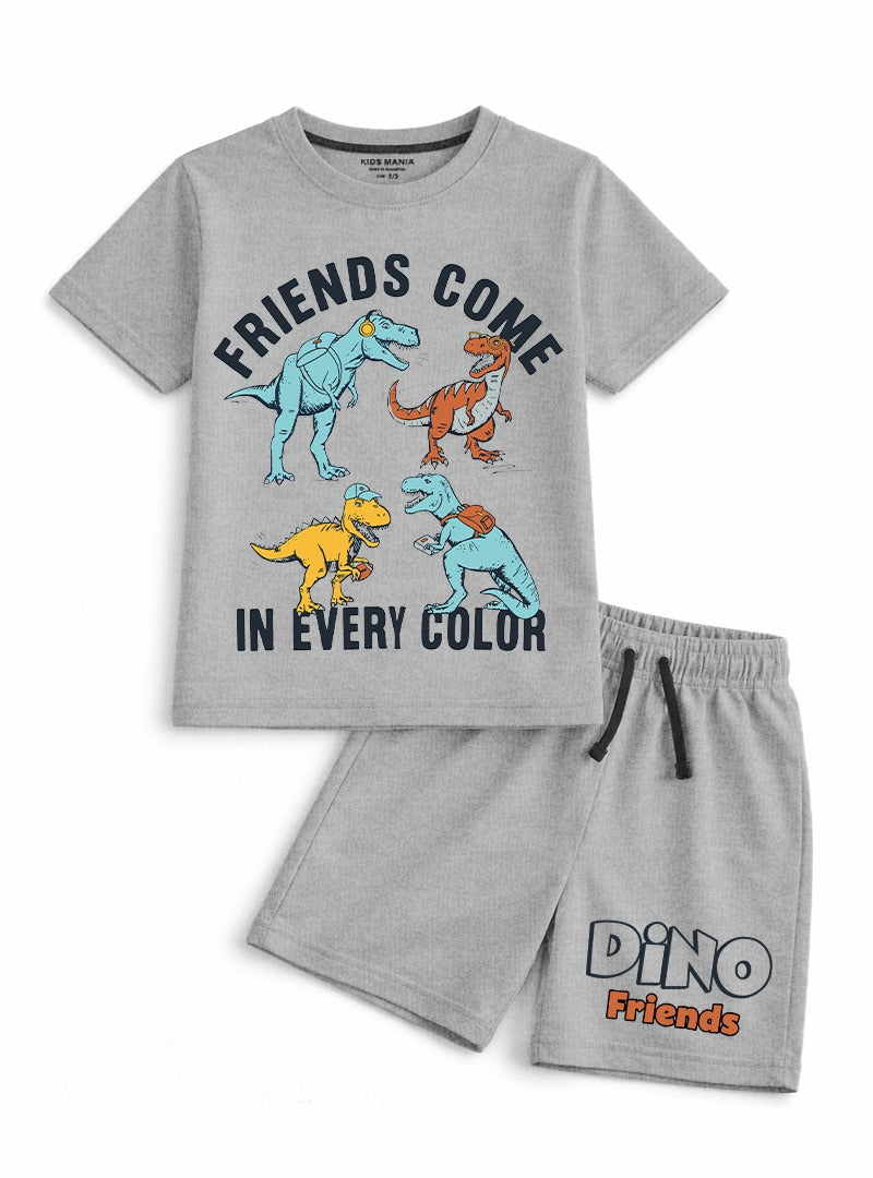 Boys Dino Friends Short Set