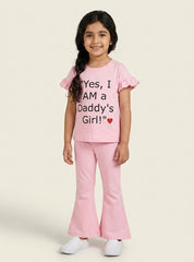 Girls Daddy’s Girl Flared Co-ord Set