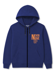 Boys Hoodie Zip-Up Never Give Up