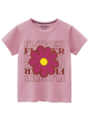 Tea rose pink T Shirt for Girl