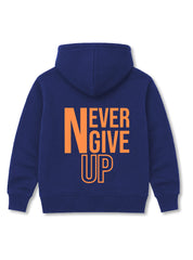 Boys Hoodie Zip-Up Never Give Up