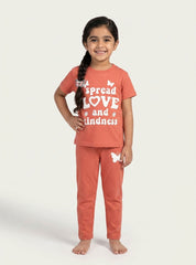 Girls Spread Love & Kindness Co-ord Set