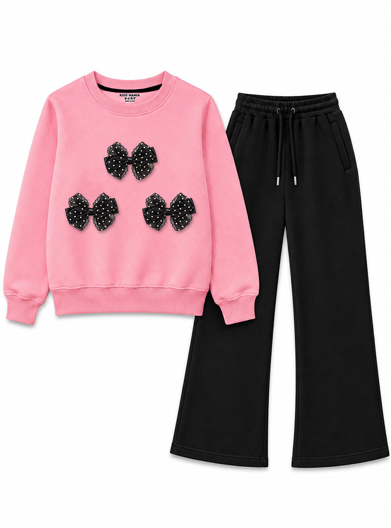 Girls Winter Set Pretty Ribbon
