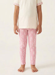 Girls Floral Leggings