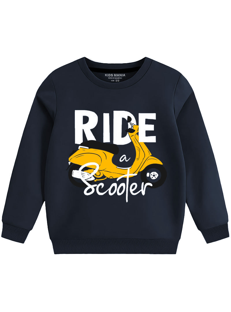 Ride a Scooter Children's Fleece Sweatshirt