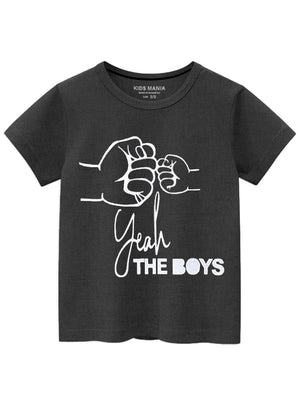 Jet black T Shirt for Boy