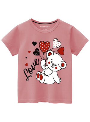 Tea rose pink T Shirt for Girl