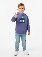 Mini Boss Fleece Pullover Hoodie For Boys