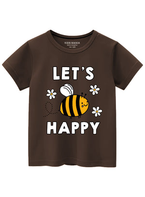 Mocha brown T Shirt for Boy