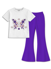 Girls Butterfly Graphic Co Ord Set