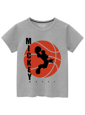 Pastel grey T Shirt for Boy