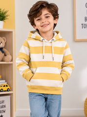 Boys Winter Hoodie Golden Stripe Junior