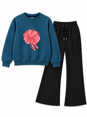 Girls Winter Set Floral Charm