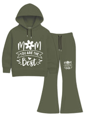 Girls Winter Hoodie Set Mom You Are The Best