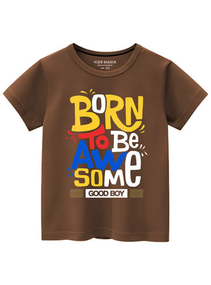 Walnut brown T Shirt for Boy