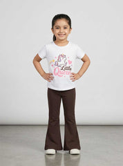 Girls Little Queen Bell Bottom Set