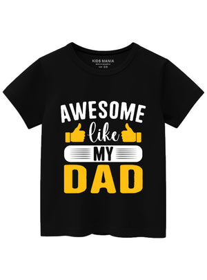 Jet black T Shirt for Boy