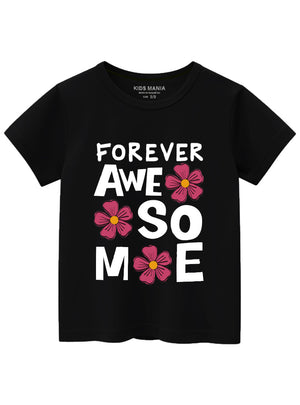 Jet black T Shirt for Boy