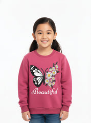 Beautiful Colorful Butterfly Sweatshirts For Girls