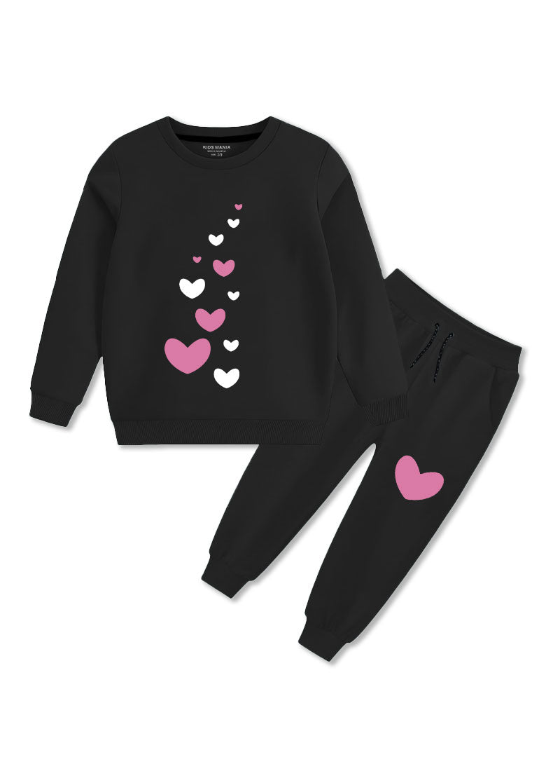 Girls Winter Set Little Love Hearts