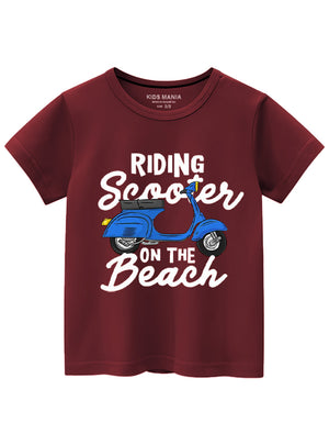 Maroon T Shirt for Boy