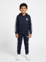 Boys Winter Tracksuit in Navy Featuring the Iconic Adidas Design