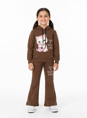 Your are My Favorite Human Flared Trouser Set For Girls