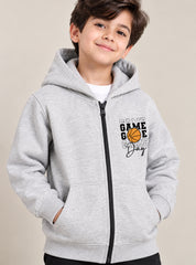 Boys Winter Hoodie Game Time
