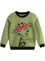 What's Up Giraffe Girl Warm Sweatshirt