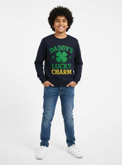 Daddys Lucky Charm Sweatshirt For Boys