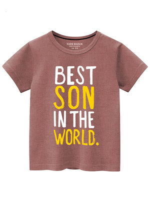 Mocha brown T Shirt for Boy