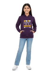 Mama's Bestie Wam Hoodie For Girls