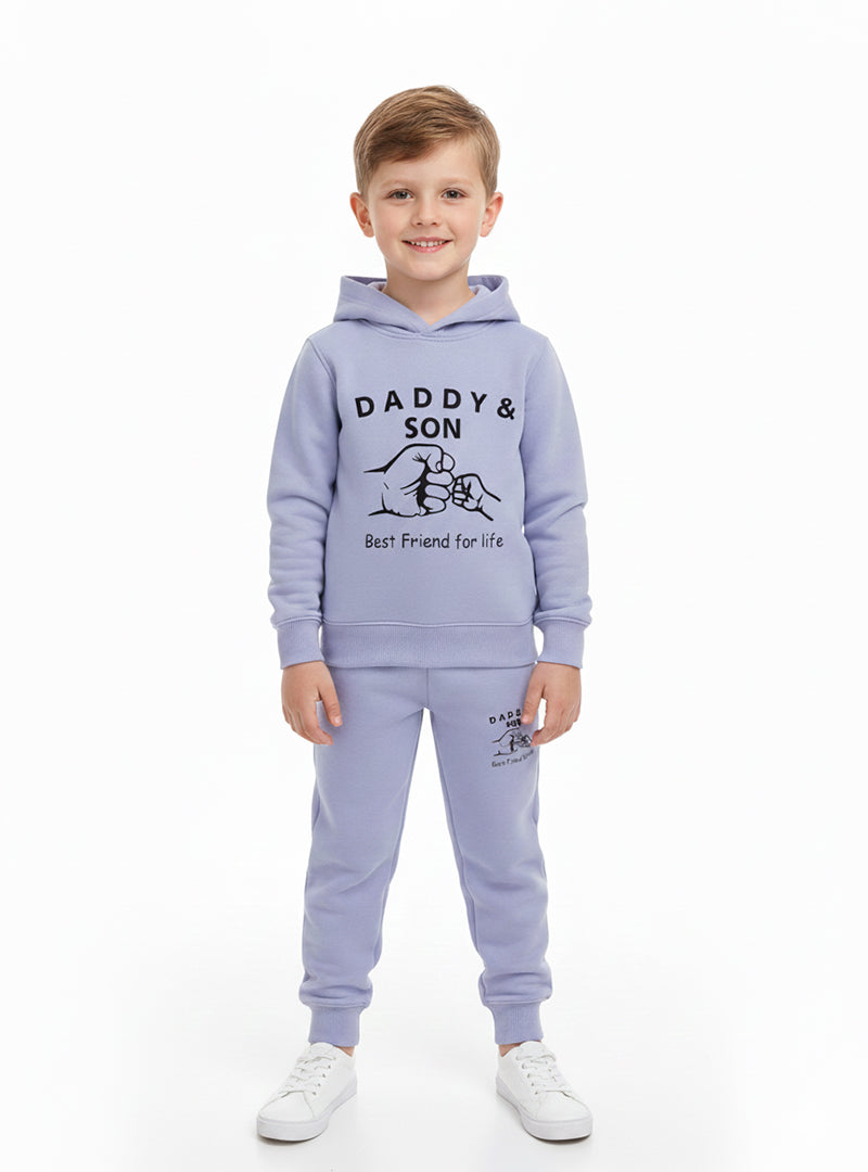 Daddy and Son Winter Hoodie Set For Boys