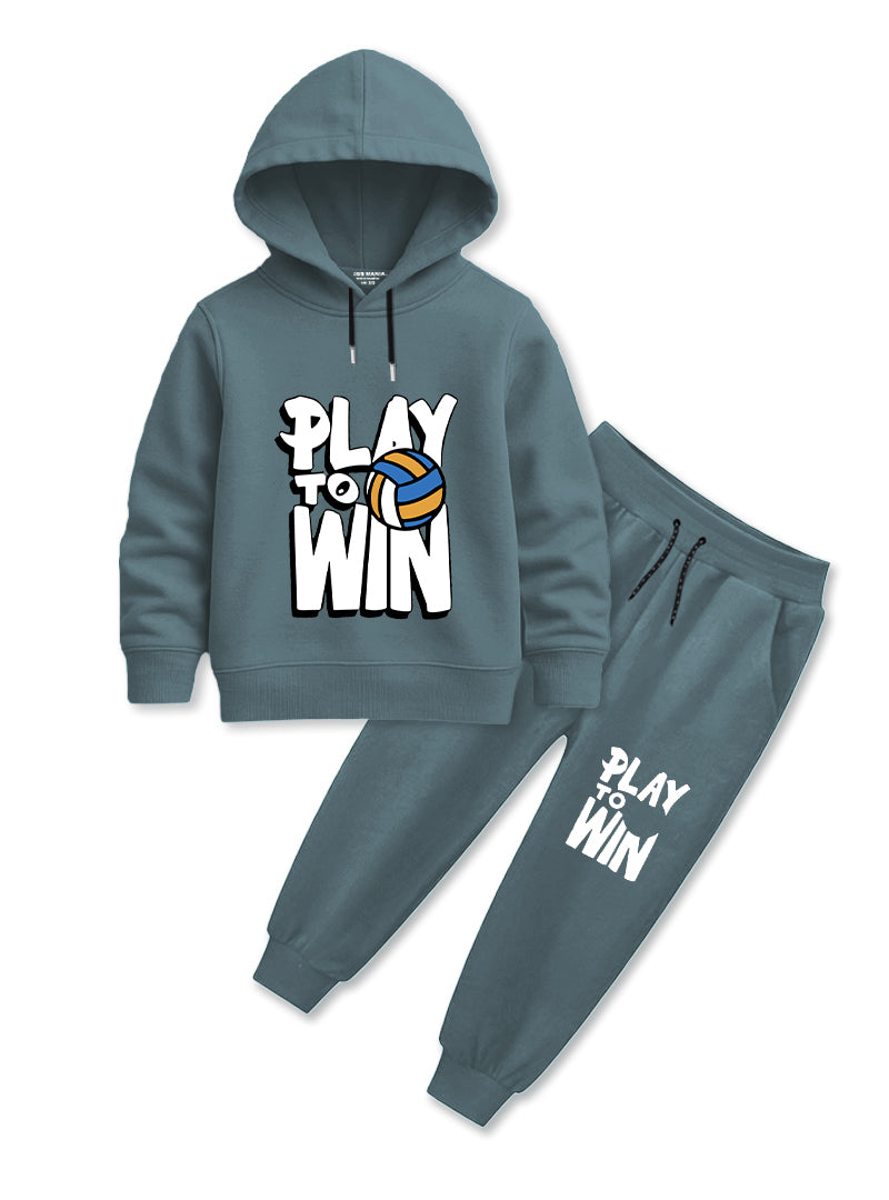 Boys Winter Hoodie Set Play to Win