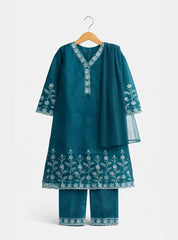 Girls Serene Embroidered Kurta Set