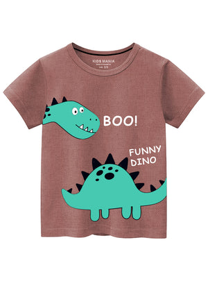 Mocha brown T Shirt for Boy