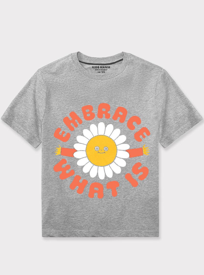 Embrace Flower Printed Summer T-Shirt