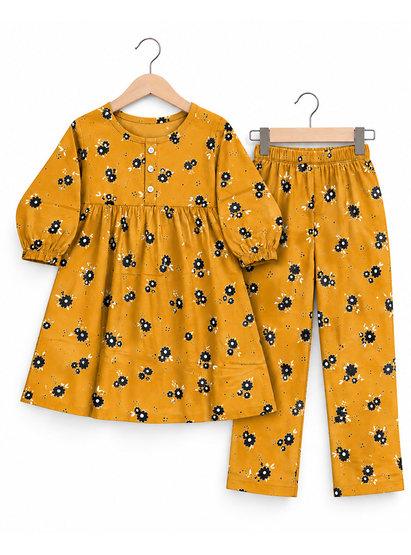Girls 2-Piece Suit Mustard Meadow