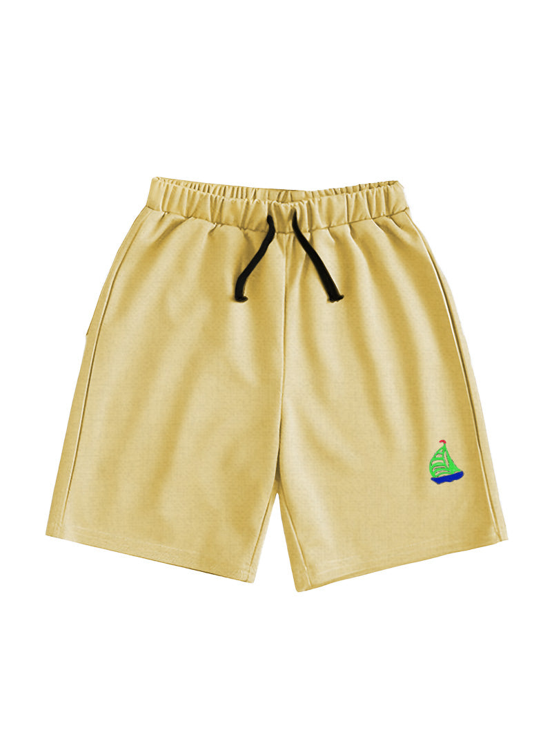 Boat Logo Printed Boys Shorts