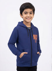 Boys Hoodie Zip-Up Never Give Up