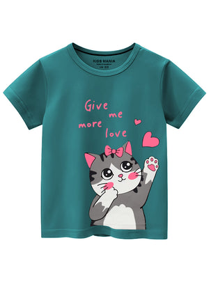 Sea green T Shirt for Girl