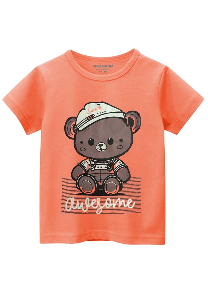 Always Awesome Cute Teddy Bear Soft Cotton T-Shirt