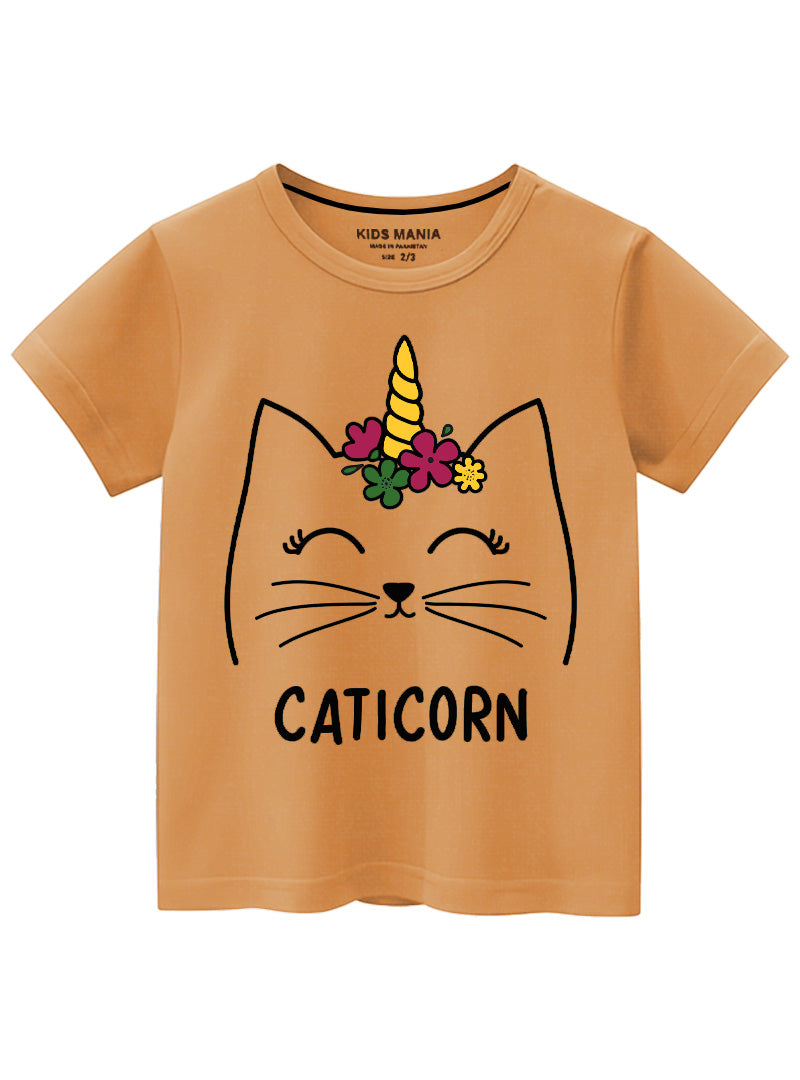 Caticorn Stylish & Breathable Summer T-Shirts For Girls