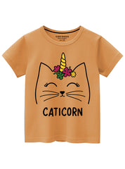 Caticorn Stylish & Breathable Summer T-Shirts For Girls