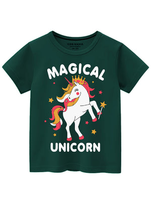 Dark green T Shirt for Girl