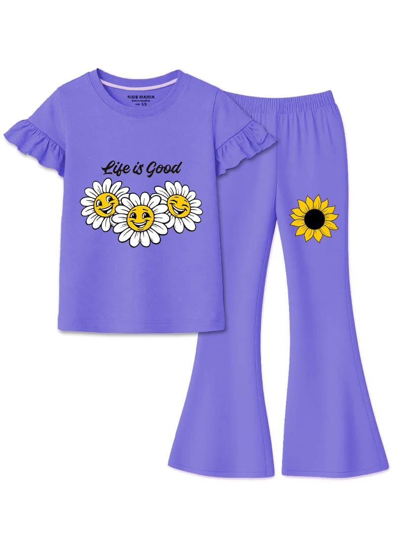 Girls Happy Daisy Flare Set