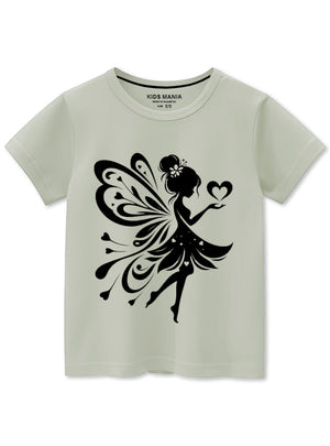 Ash grey T Shirt for Girl