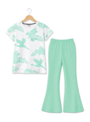 Girls Mint Blossom Flare Set